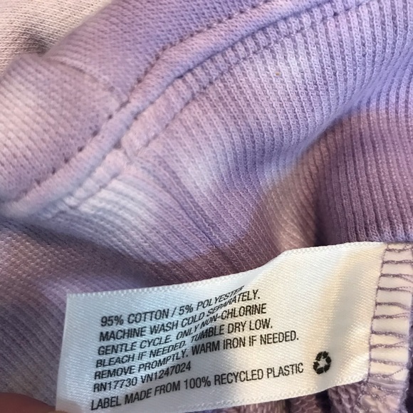 NEW Joy Lab Tie Dye Sweatshirt Purple XS Extra Small Active - Picture 7 of 7